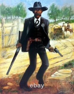 African American Art Paintings-Bass Reeves Marshal-African Black Art Limited Ed