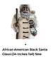 African American/Black 34 Inch Santa By Signature Collection