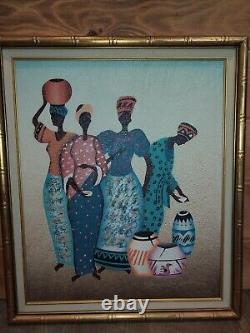 African American Black Art 27 1/2 L & 23 1/2 W