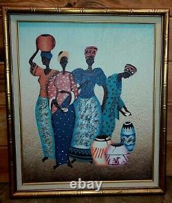 African American Black Art 27 1/2 L & 23 1/2 W