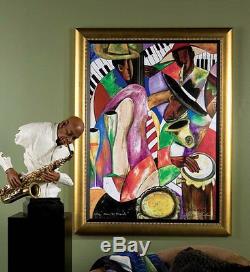 African American Black Art Giclee' JAZZ & FRIENDS by Kelvin Henderson