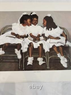 African American Black Art Signed First Sunday By Gilbert Young
