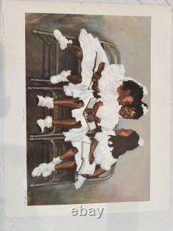 African American Black Art Signed First Sunday By Gilbert Young