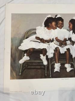 African American Black Art Signed First Sunday By Gilbert Young