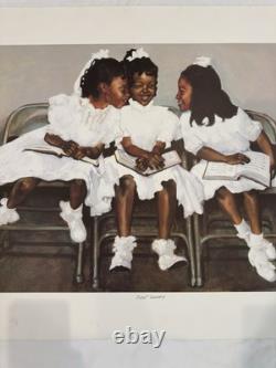African American Black Art Signed First Sunday By Gilbert Young