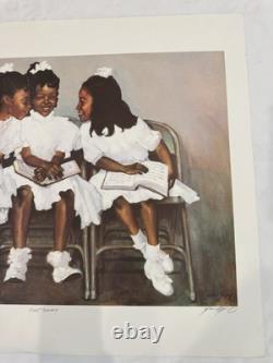 African American Black Art Signed First Sunday By Gilbert Young