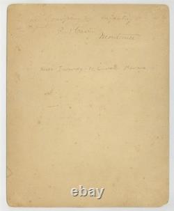 African American Black Buffalo Soldier 1892 Fort Custer 8x10 Cabinet Card J15443