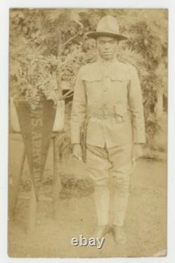 African American Black Buffalo Soldier 1917 Photo Houston Race Riots Camp Mutiny