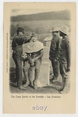 African American Black Buffalo Soldiers 1914 Photo Card 9th Cavalry Spanish War