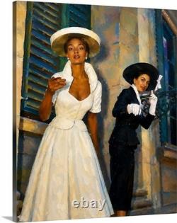 African American Black Female Models Oil Painting Canvas Wrap Or Poster Prints