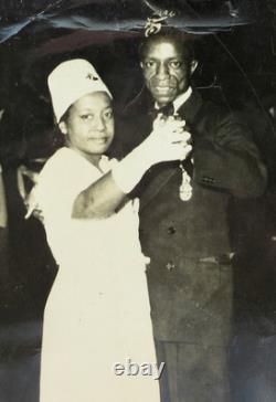 African American Black Freemasonry Couple Hooks Brothers Photo Memphis 1940-50s