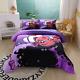 African American Black Girl Comforter Set for Kids and Adults, Queen Size Purple