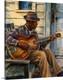 African American Black Guitar Artist 1920s Canvas Wrap Wall Art Or Poster