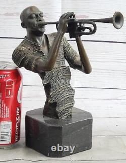 African American Black Jazz Soul Musician Bronze Statue Sculpture Dwight