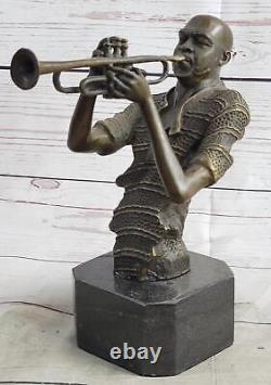 African American Black Jazz Soul Musician Bronze Statue Sculpture Dwight