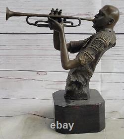 African American Black Jazz Soul Musician Bronze Statue Sculpture Dwight