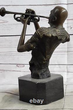 African American Black Jazz Soul Musician Bronze Statue Sculpture Dwight