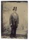 African American Black Man Wearing Top Hat Antique Tintype Photo