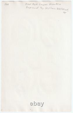 African-American Black Reconstruction Congress 1884 ORIG Hand Color Print RARE