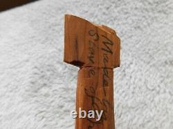 African American Black Slave Made Hatchet W. Family Signed Mount Vernon 1896