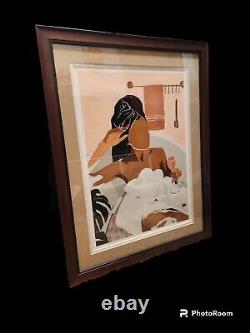 African American Black Wall Art Relaxing Black Women In Bathtub Decor Wall