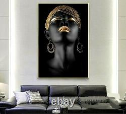 African American Black Woman Canvas Wall Art Painting Poster Print Home Decor