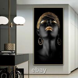 African American Black Woman Canvas Wall Art Painting Poster Print Home Decor