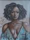 African American Black Woman Female Portrait Art Framed Original Oil Paintings