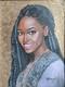 African American Black Woman Female Portrait Art Framed Original Oil Paintings