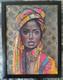 African American Black Woman Female Portrait Art Framed Original Oil Paintings