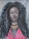 African American Black Woman Female Portrait Art Framed Original Oil Paintings