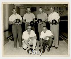 African American Bowling Team 1950 League Handsome Tall Black Men Bowlers J14550
