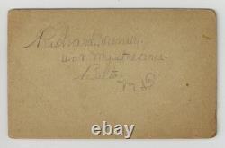 African American Buffalo Soldier 806th WWI 1918 France Black Cabinet Card J15207