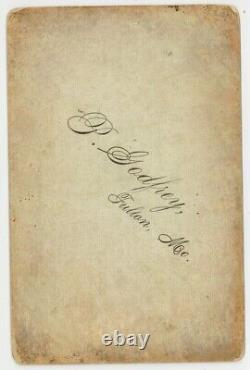 African American Cabinet Card 1880 Interracial Couple Black Female Wealthy Man