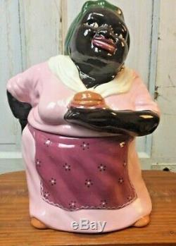 African American Carol Gifford Pancake Mammy Gold Black Americana Cookie Jar