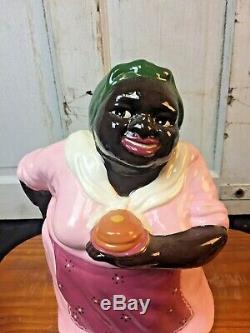 African American Carol Gifford Pancake Mammy Gold Black Americana Cookie Jar