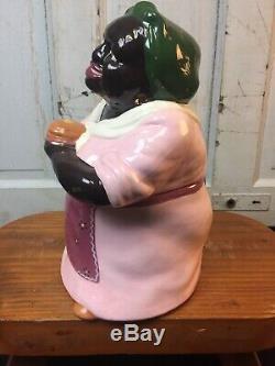 African American Carol Gifford Pancake Mammy Gold Black Americana Cookie Jar