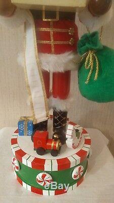 African American Christmas Nutcracker Ethnic Black Santa Peppermint HUGE 20
