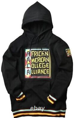 African American College Alliance AACA Hoodie Sweatshirt 91 Classic Black Medium