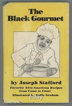 African American Cookbook BLACK GOURMET Creole Gumbo Restaurant Joseph Stafford