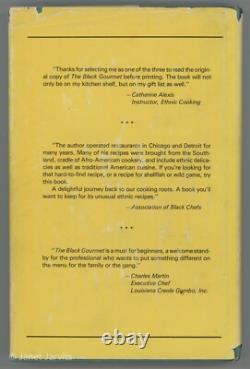 African American Cookbook BLACK GOURMET Creole Gumbo Restaurant Joseph Stafford