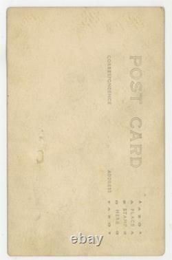 African American Couple 1900 Black Husband Wife In Love RPPC Wedding Rings Photo