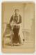 African American Fashion Photo 1870 Elegant Black Lady Beaded Hoop Stylish Dress