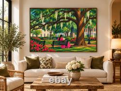 African American Folk Artist Ray Tillman Black Americana Giclee Canvas Savannah