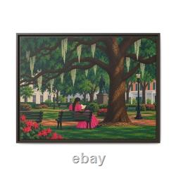 African American Folk Artist Ray Tillman Black Americana Giclee Canvas Savannah
