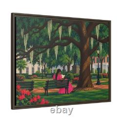 African American Folk Artist Ray Tillman Black Americana Giclee Canvas Savannah