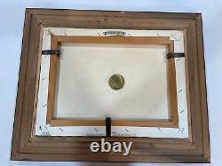 African American Framed J. DOUCET PSALMS 30 Black Folk Art Church Baptism Water
