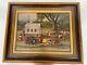 African American Framed J. DOUCET PSALMS 30 Black Folk Art Church Meal On Ground