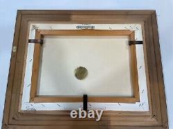 African American Framed J. DOUCET PSALMS 30 Black Folk Art Church Meal On Ground