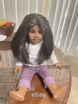 African American Girl DOLL JLY #50 Black Hair Dark Skin with Clothes